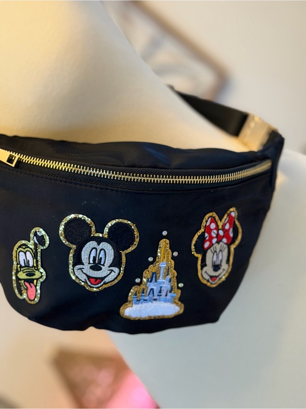 Black Disney Themed Fanny Pack - Picture 3 of 8